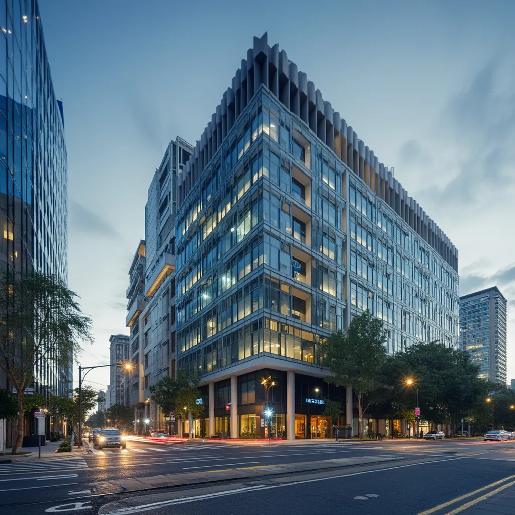 Edificio corporativo moderno en Buenos Aires